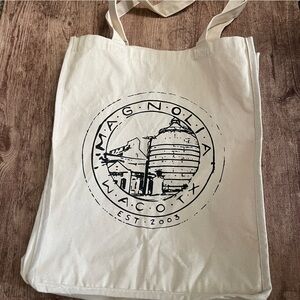 Magnolia Market Waco Texas Canvas Tote Bag with Solos Illustration